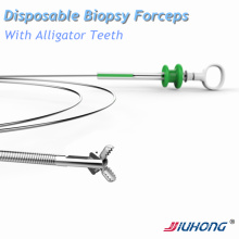 Ce0197/ISO13485/Cmdcas/FDA Certifications! ! Disposable Biopsy Forceps with Alligator Teeth Jaws